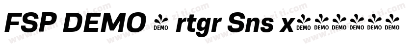 FSP DEMO - rtgr Sns x字体转换
